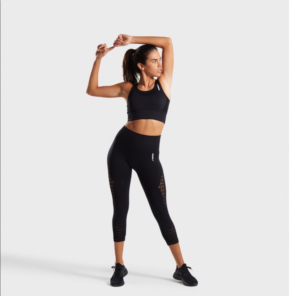 Gymshark Black Energy seamless Capri leggings